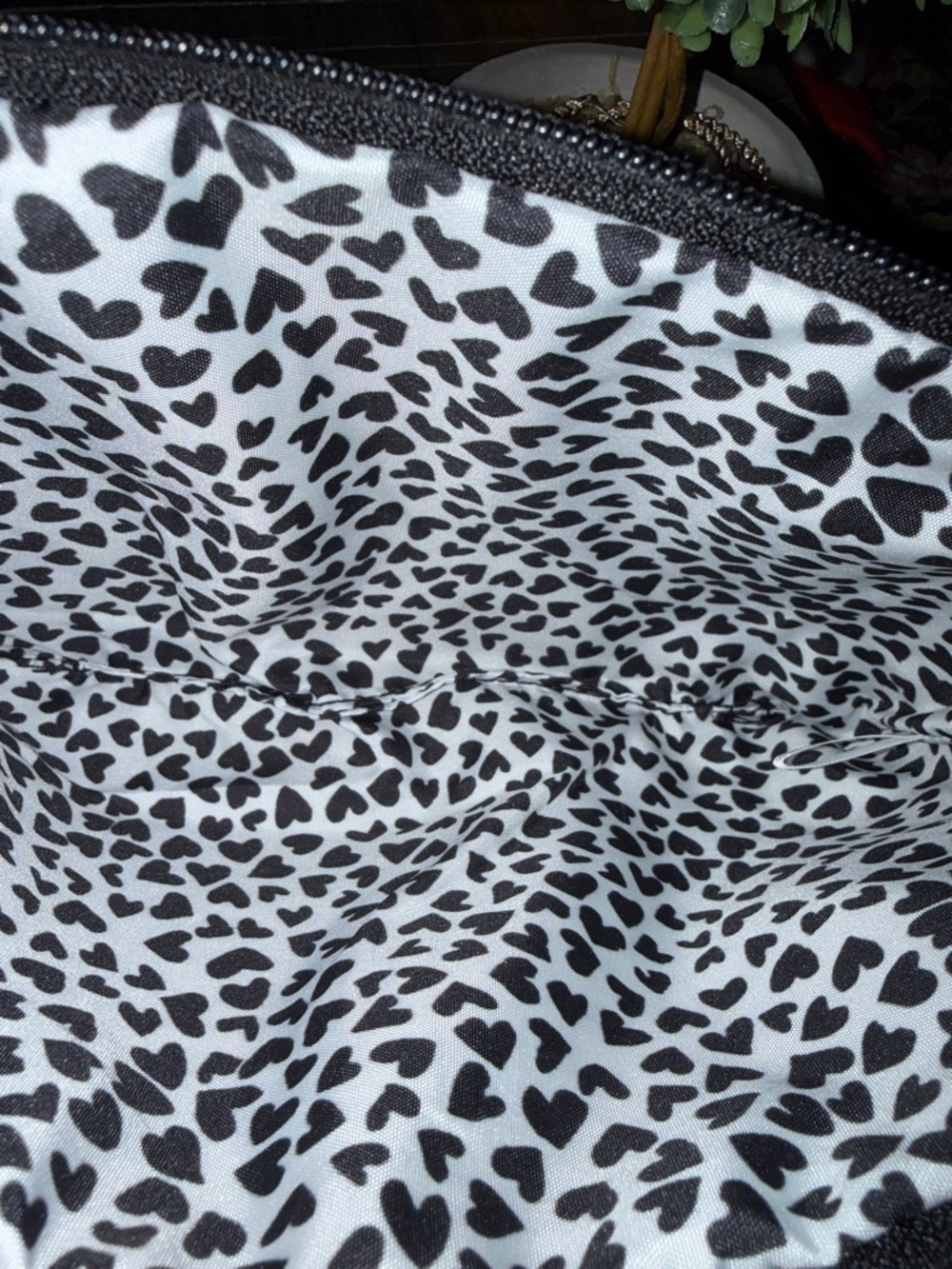 Brighton LOVE Patterned Cosmetic Pouch - Black, White & Red - New without tags - Picture 4 of 6